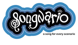 Songnario Game Logo. Webpage to purchase board game